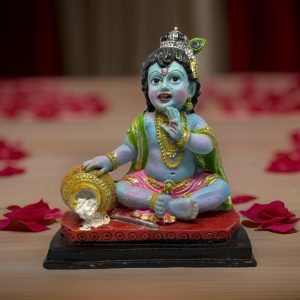 Adorning Laddu Gopal: Summer Dress, Bansuri, and Shringar Set